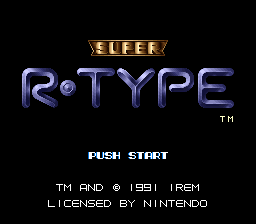 Super R-Type Title Screen